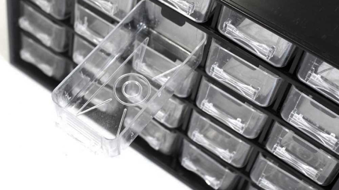 Timeless Tools Alkatrész tároló fiók, 25 rekeszes