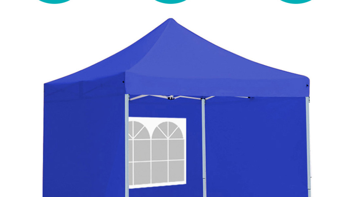 Timeless Tools Összecsukható kerti pavilon több típusban-2,9x2,9 méteres-kék-pavilon+oldalfal+hordtáska