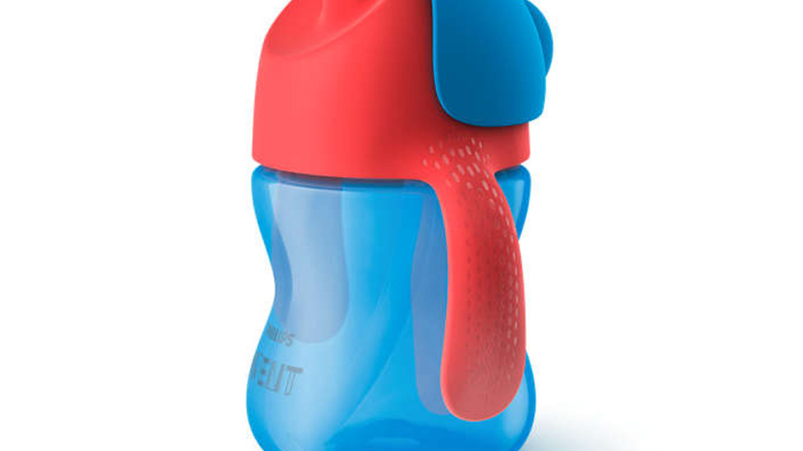 Avent itatópohár rugalmas szívószállal 200ml 9hó fiús 