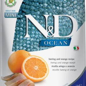 N&amp;D Dog Ocean Adult mini hering&amp;narancs 2,5kg