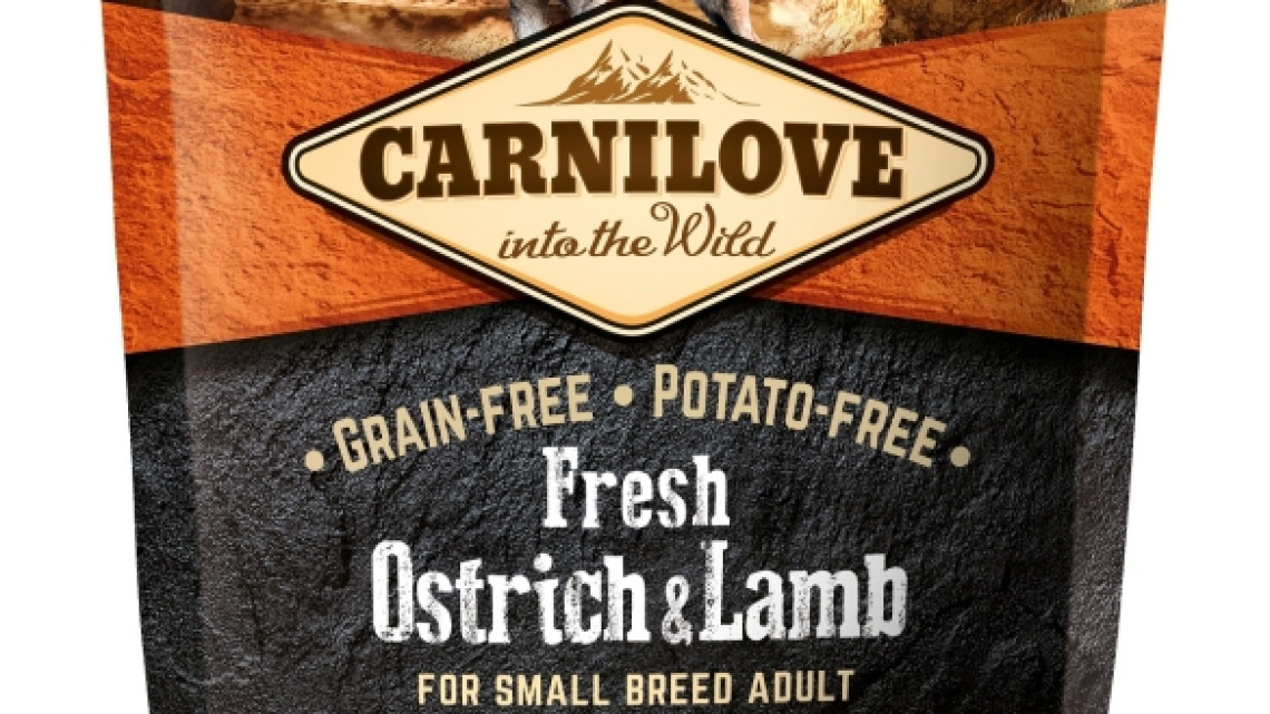 Carnilove Fresh Adult Dog Small Ostrich &amp; Lamb Excellent Digestion- Strucc és Bárány Hússal 1,5kg