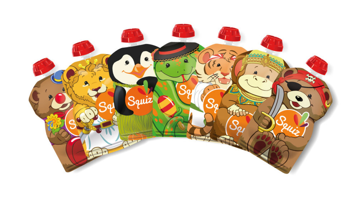 SQUIZ ételtasak, 7 darabos, Carnaval 130 ml