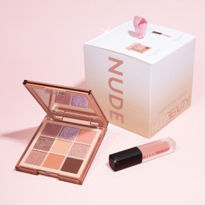 Huda Beauty Nude Obsessions Szemhéjfesték paletta és Rúzs