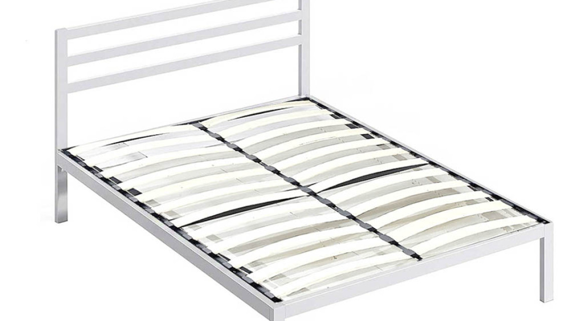 Timeless Tools Bella fém ágykeret ajándék ágyráccsal, több méretben és színben-Fehér 160x200 cm-es-fehér