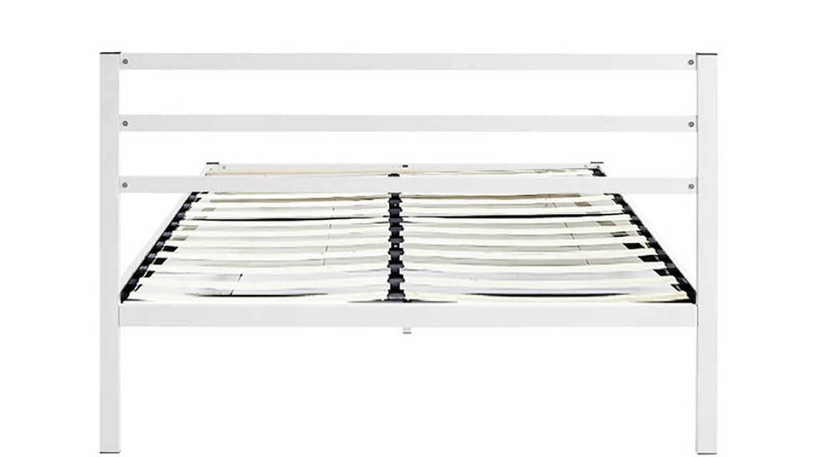 Timeless Tools Bella fém ágykeret ajándék ágyráccsal, több méretben és színben-Fehér 160x200 cm-es-fehér