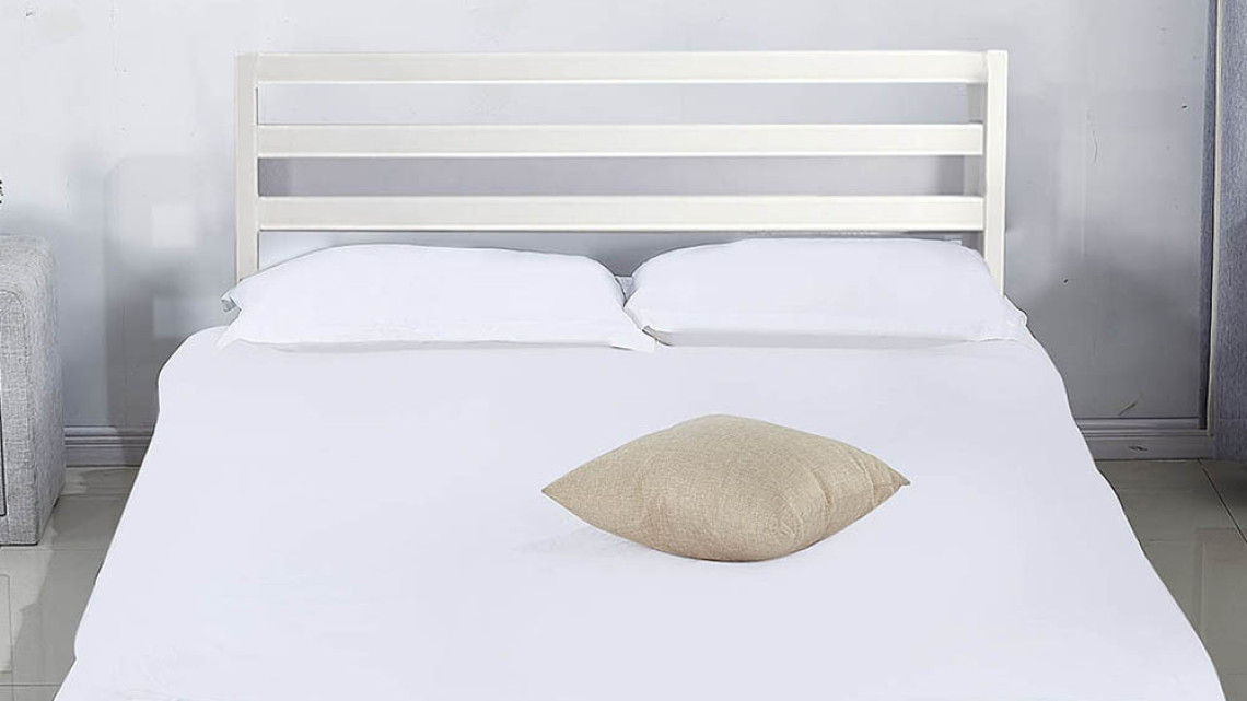 Timeless Tools Bella fém ágykeret ajándék ágyráccsal, több méretben és színben-Fehér 160x200 cm-es-fehér