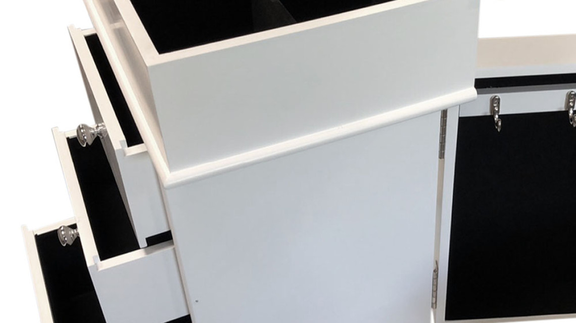 Timeless Tools Ékszertartó szekrény, fehér 