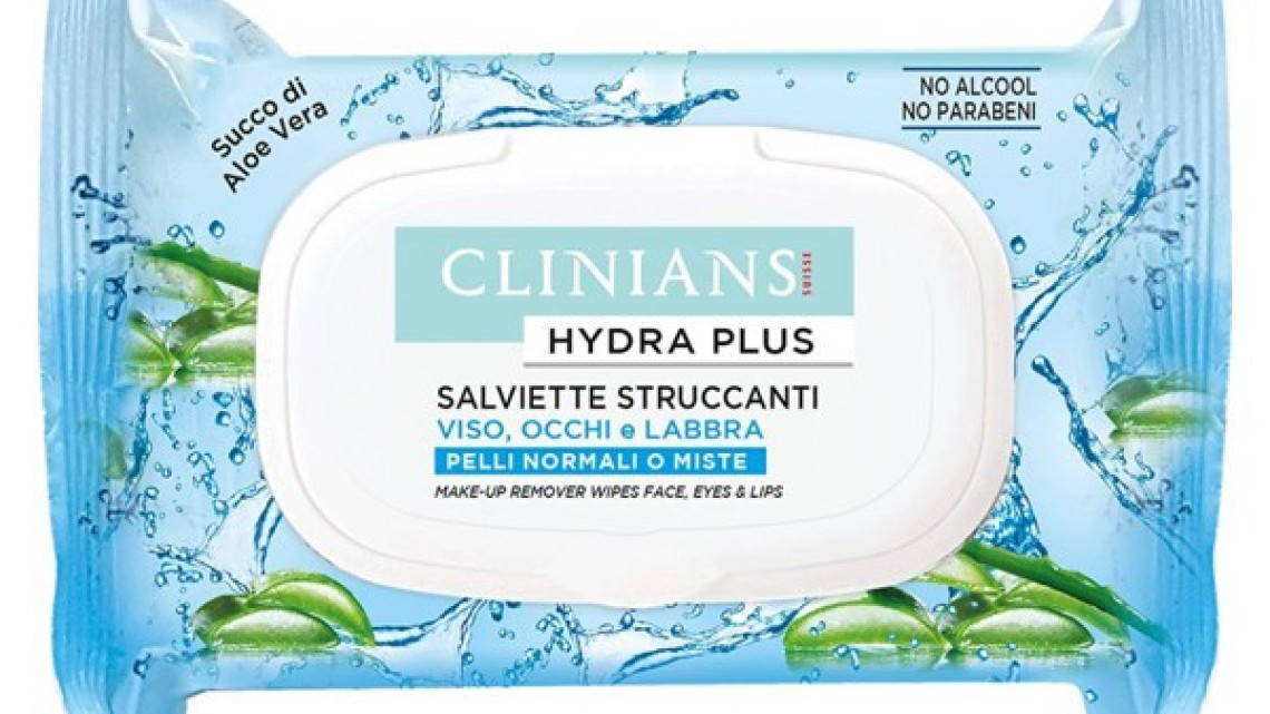 Clinians Hydra Plus Sminklemosó Kendő Ásványi és Fehér Tea Kivonattal 25db