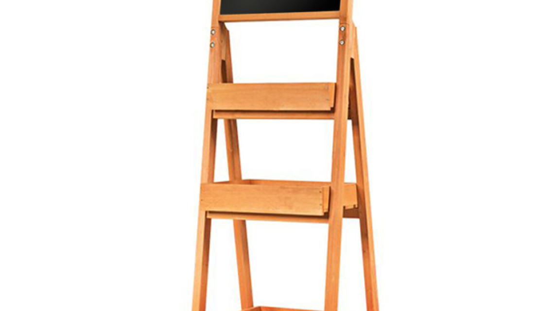 Timeless Tools  3 szintes fa tároló táblával 