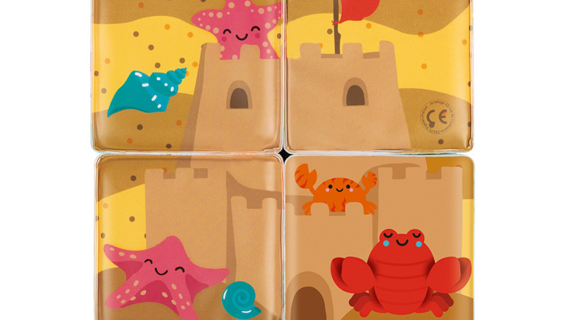 Janod 04713 Fürdőjáték 4 mesekocka