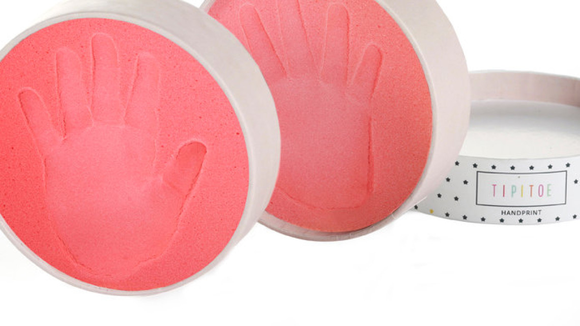 TIPITOE kéznyomat készítő, 0-6 hónap, rózsaszín