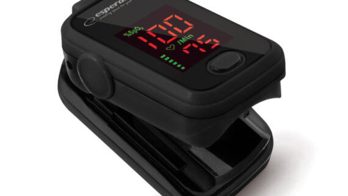 Esperanza ECO001 spO2 35%-100% ujjra csíptethető fekete pulzoximéter