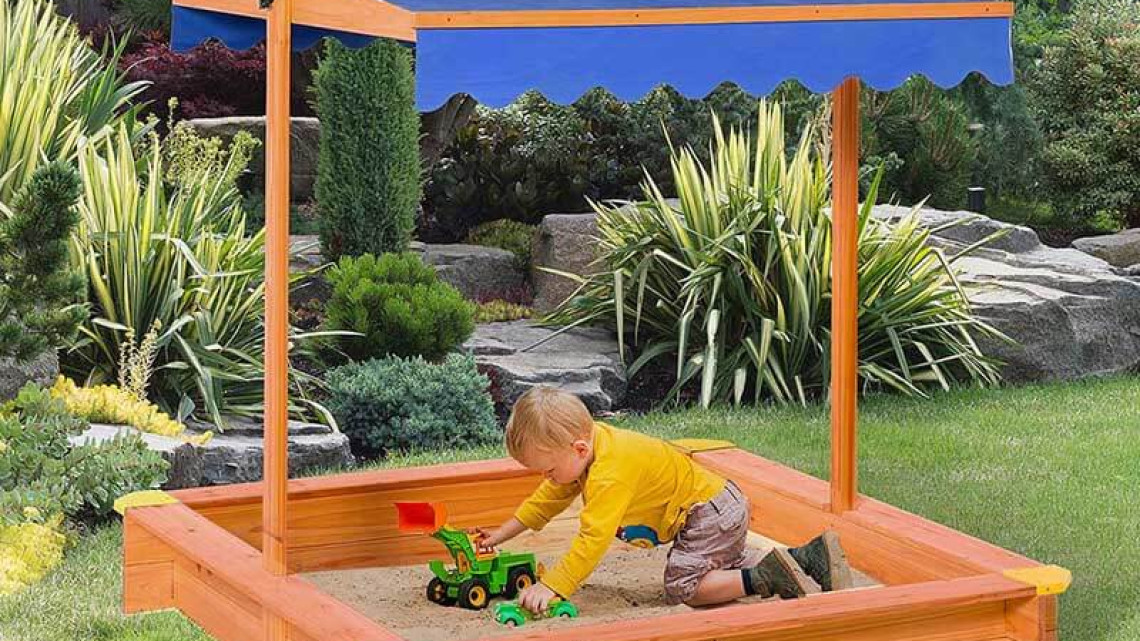 Timeless Tools Homokozó árnyékoló tetővel