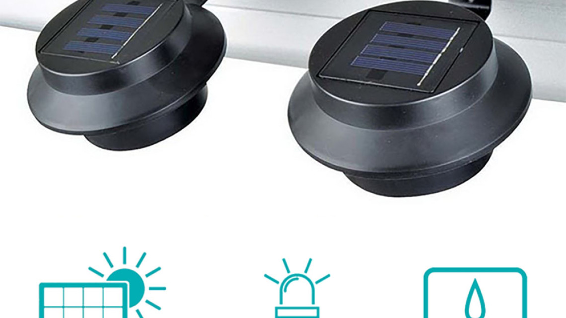 Timeless Tools Napelemes lámpa választható színben-fekete