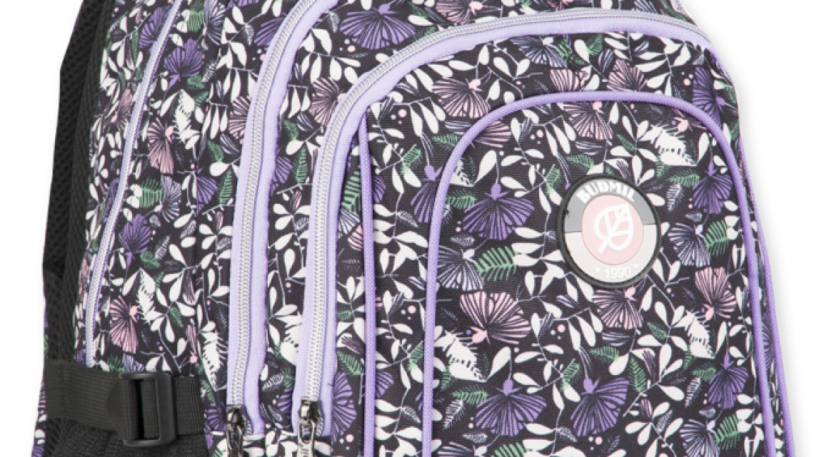 Budmil hátitáska, Portia, Virágos, Lányos