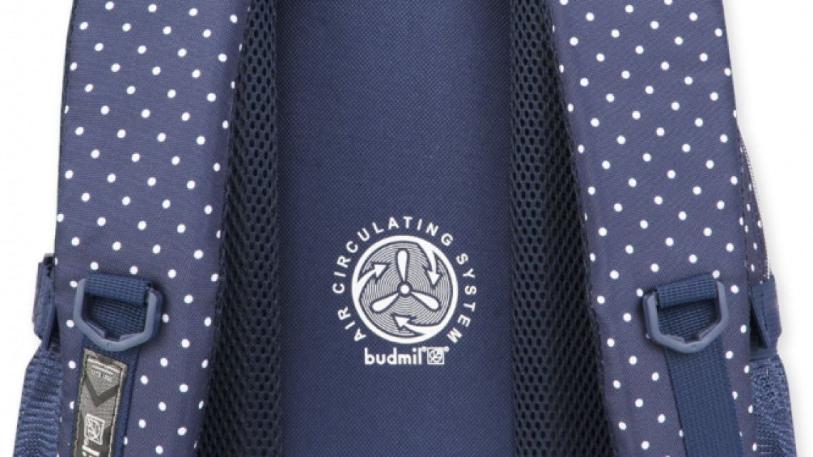 Budmil hátitáska, Portia, Pöttyös, Lányos