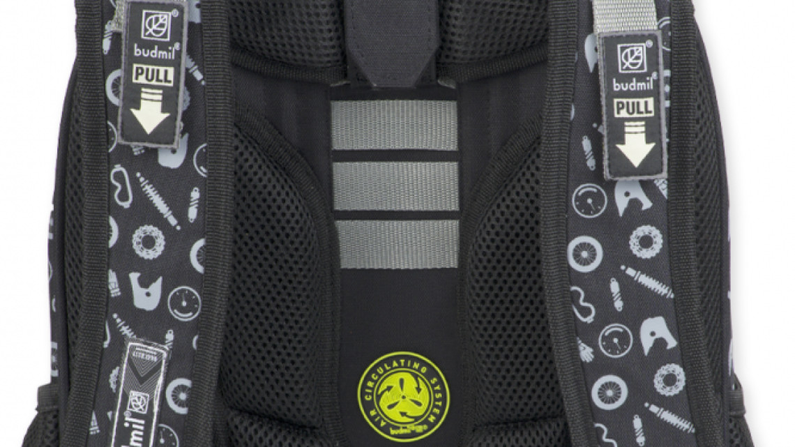 Budmil ergonómiai hátitáska, Motoros