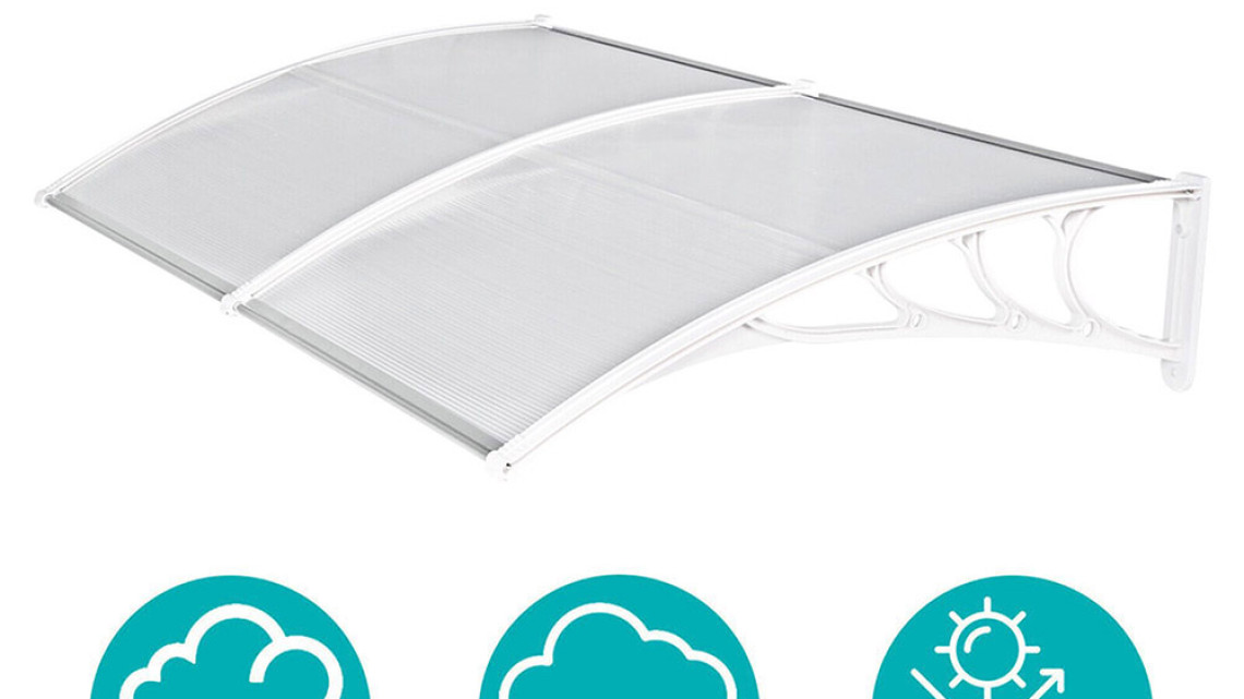 Timeless Tools Műanyag előtető több méretben és színben-240x90 cm-fehér