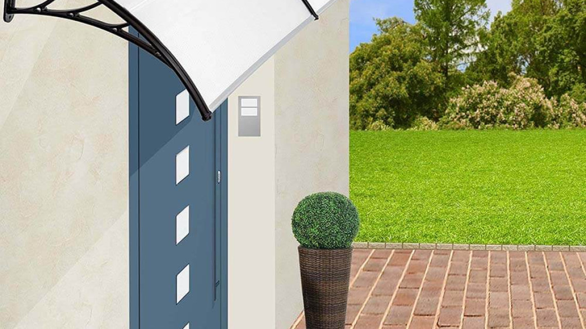 Timeless Tools Műanyag előtető több méretben és színben-240x90 cm-fekete