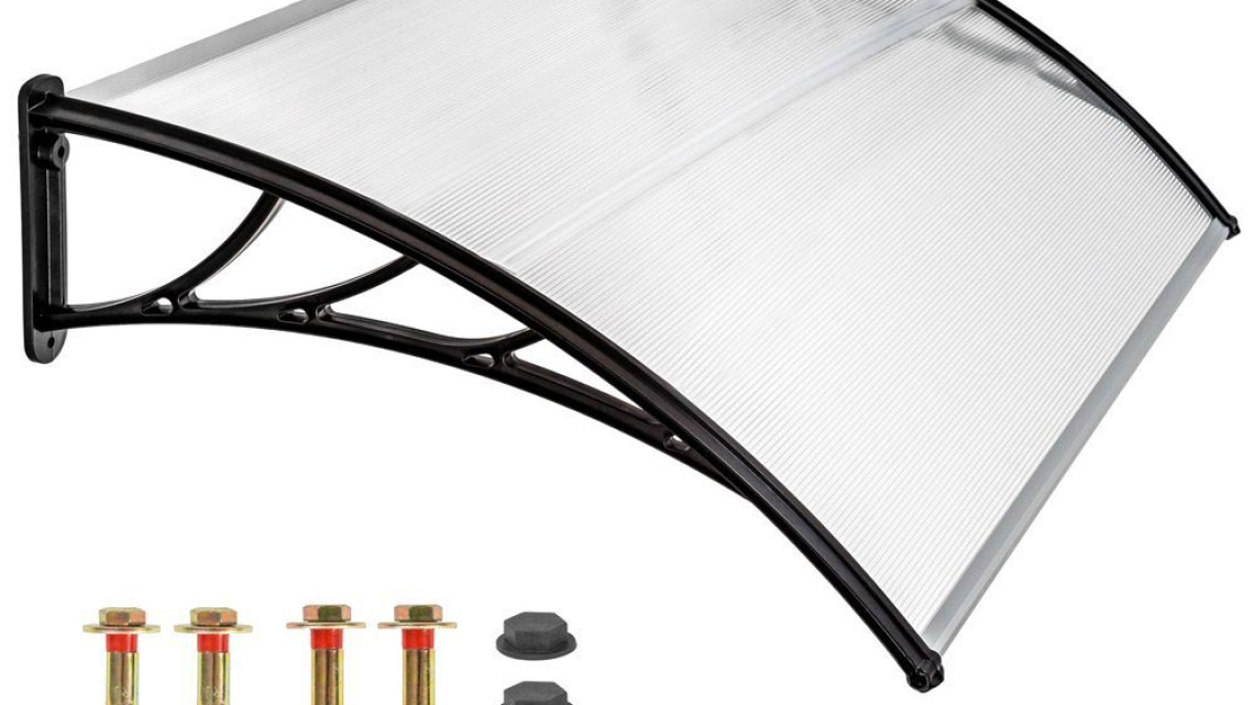 Timeless Tools Műanyag előtető több méretben és színben-120x90 cm-fekete