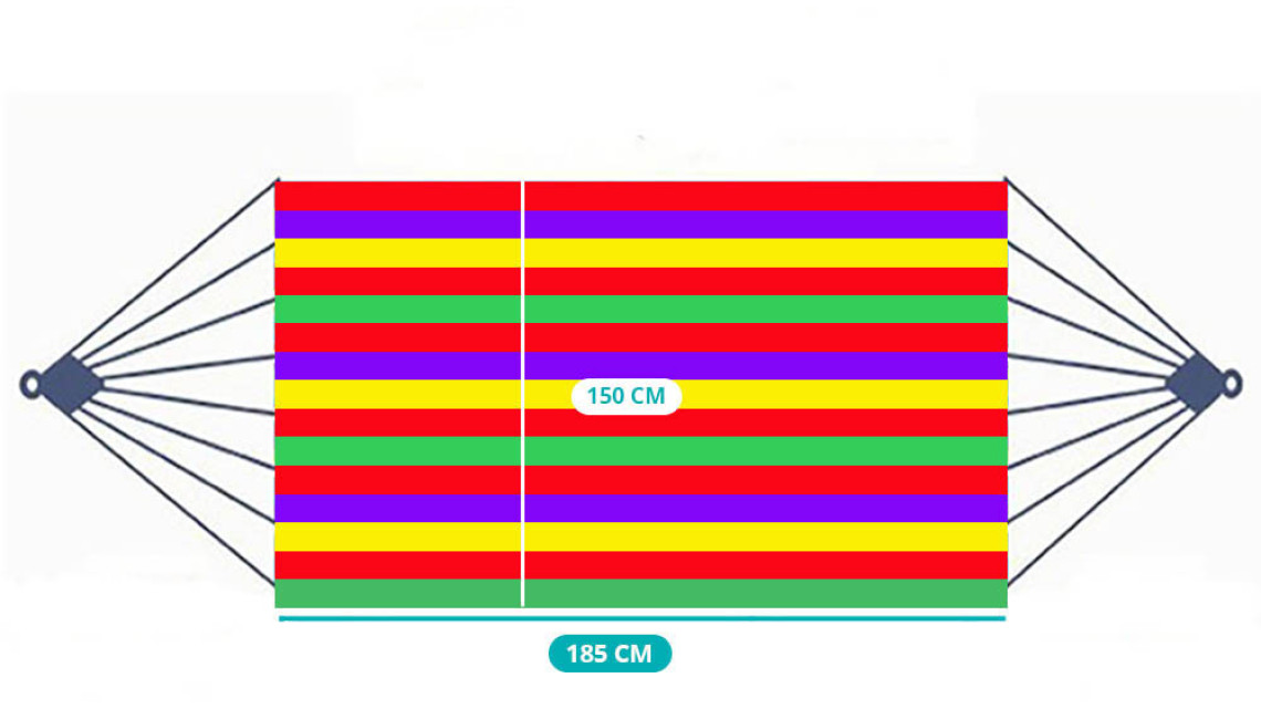 Timeless Tools Tartóállvány ajándék 2 személyes függőággyal-piros
