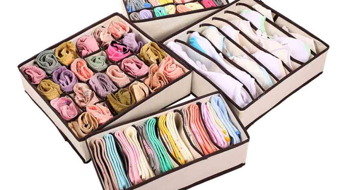 Timeless Tools 4 részes tárolódoboz szett-bézs