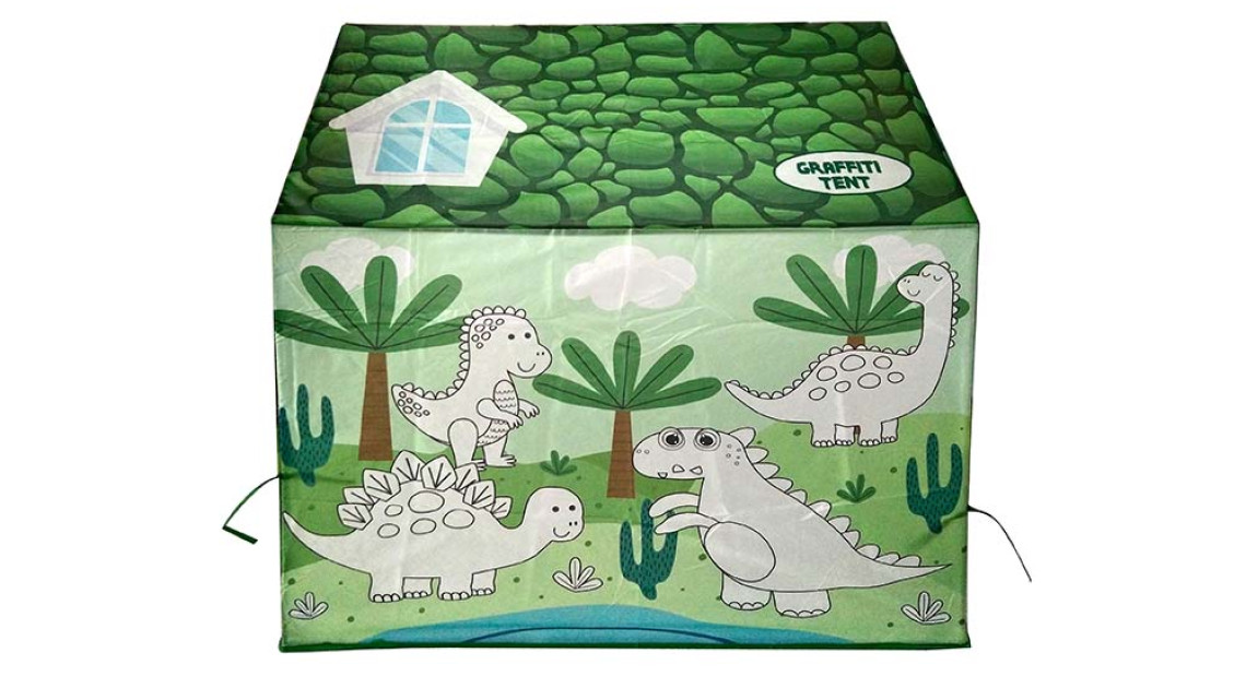 Timeless Tools Kiszínezhető játék sátor több típusban-dinoszaurusz