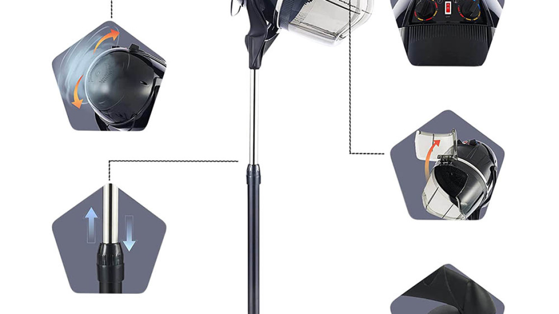 Timeless Tools Állványos hajszárító búra