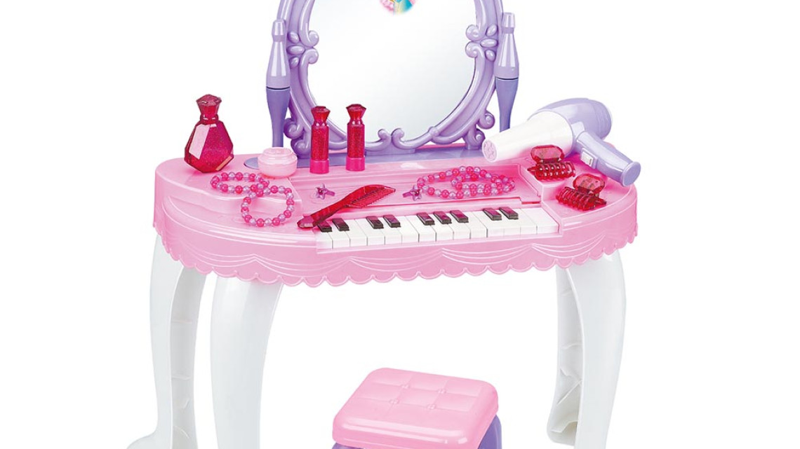 Timeless Tools 2 az 1-ben játék fésülködő asztal és zongora