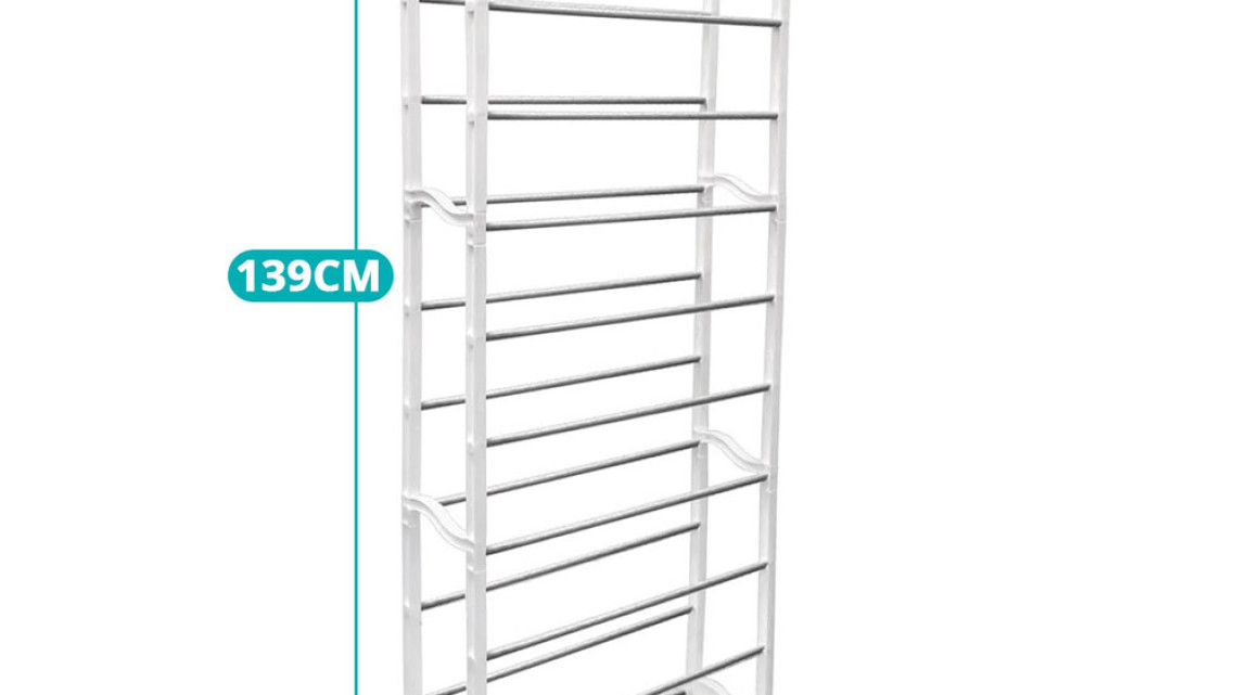 Timeless Tools 10 soros cipőtároló - fehér