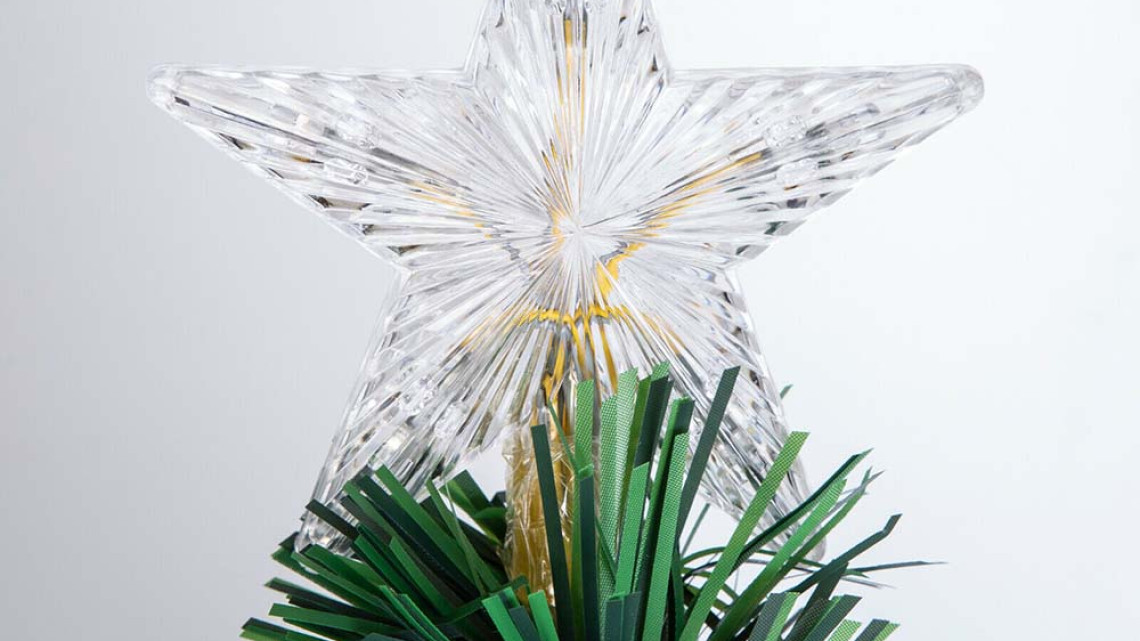 Timeless Tools Műfenyő száloptikával színes LED-del több típusban-210 cm-es