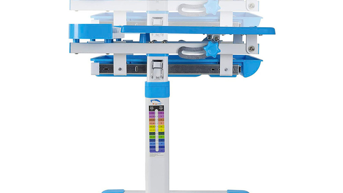 Timeless Tools Állítható magasságú, többfunkciós, gyerek íróasztal-kék