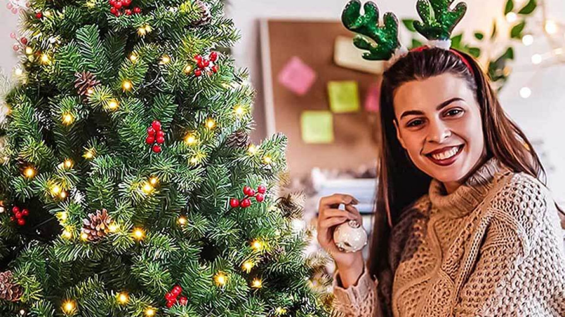 Timeless Tools LED-es műfenyő több típusban, melegfehér-100 LED-es, 120 cm