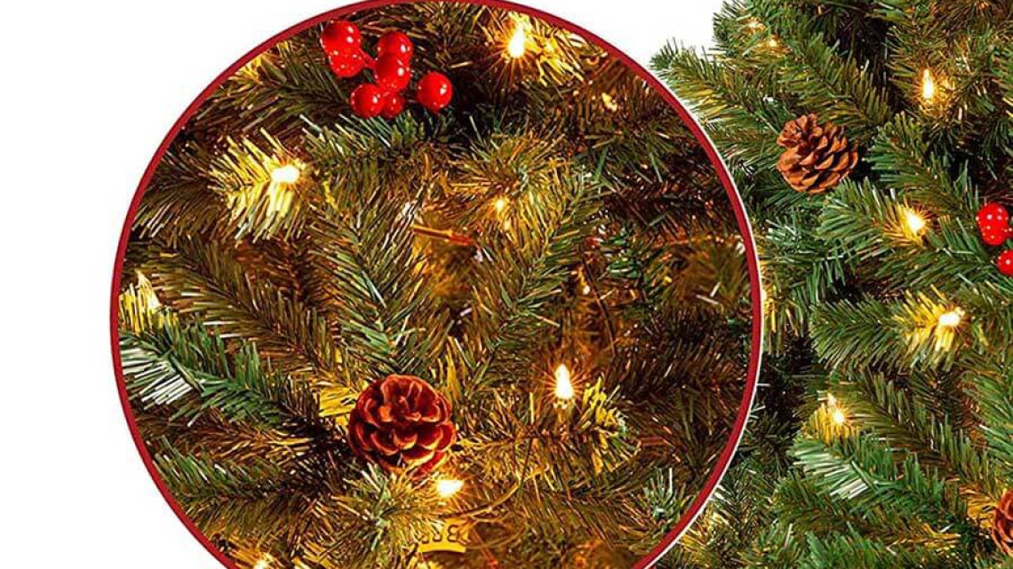 Timeless Tools LED-es műfenyő több típusban, melegfehér-100 LED-es, 120 cm