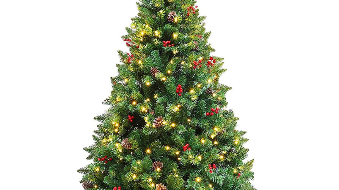 Timeless Tools LED-es műfenyő több típusban, melegfehér-260 LED-es, 180 cm