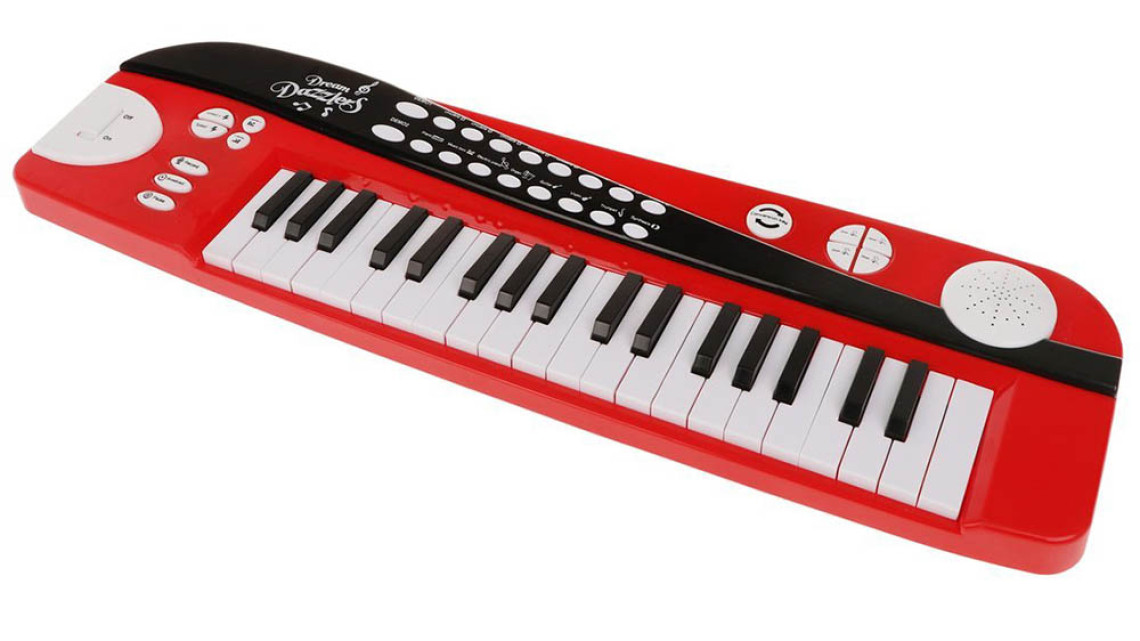 Timeless Tools Játék szintetizátor több típusban-piros