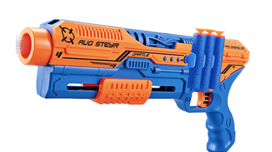 Timeless Tools Játékfegyver kiegészítőkkel több típusban-narancssárga