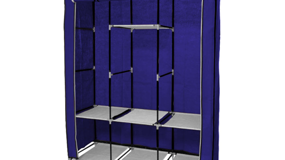 Timeless Tools Mobil ruhásszekrény 130x45x170 cm-es méretben-kék