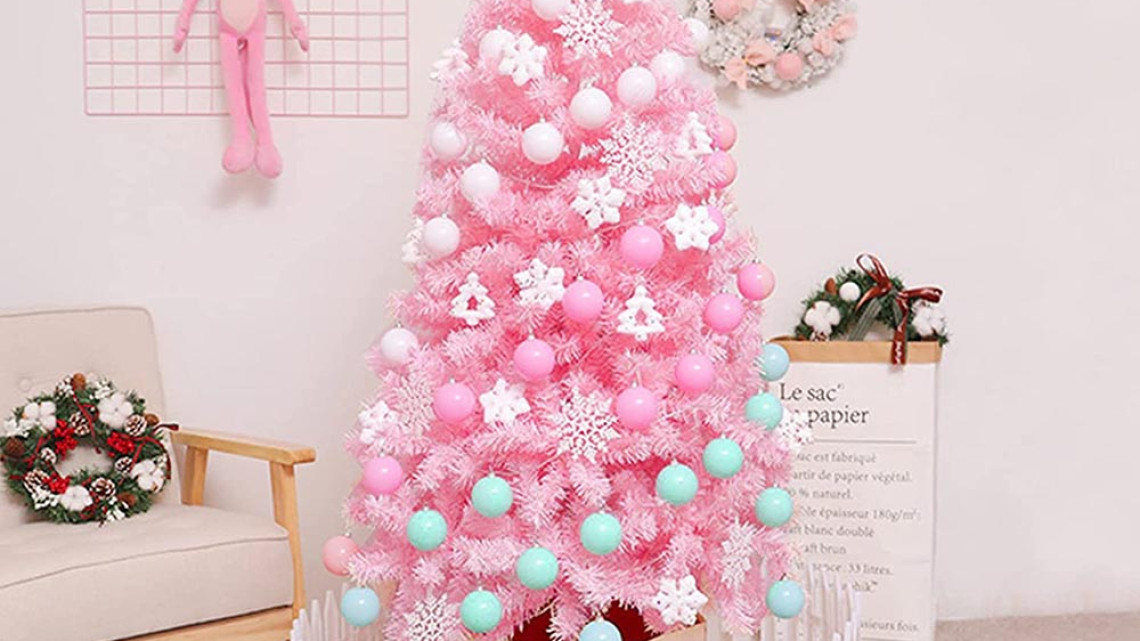 Timeless Tools Rózsaszín műfenyő - több méretben-210 cm-es