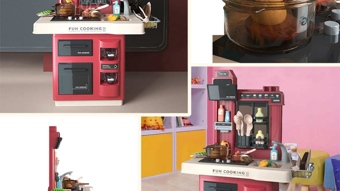 Timeless Tools Játékkonyha, több típusban-piros