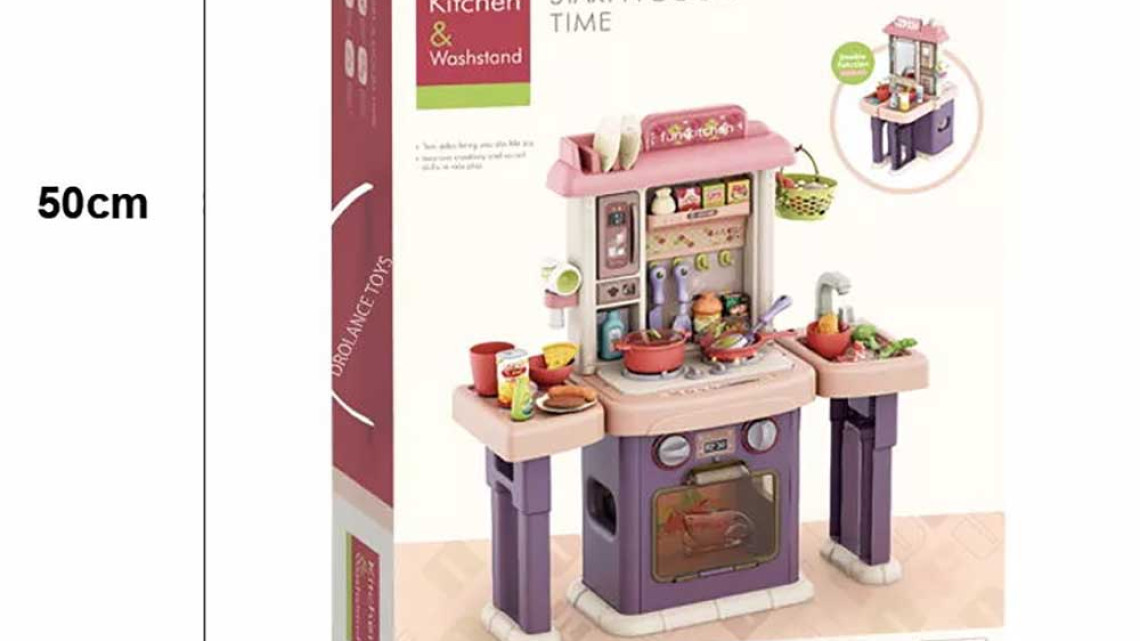 Timeless Tools 2 az 1-ben játékkonyha és fürdőszoba, 43 részes