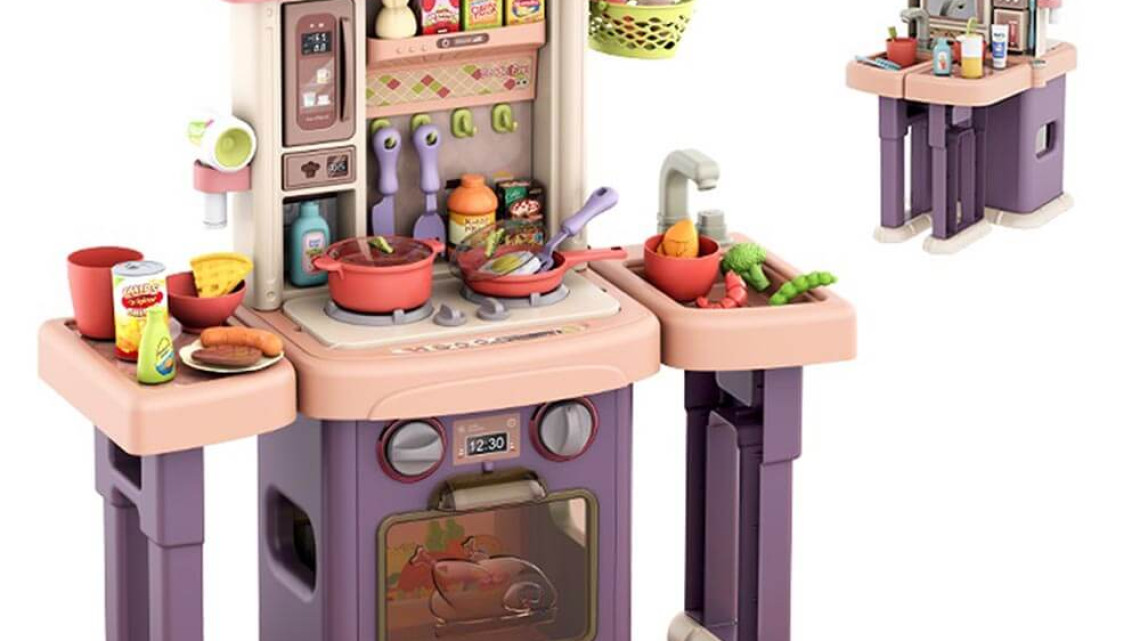 Timeless Tools 2 az 1-ben játékkonyha és fürdőszoba, 43 részes