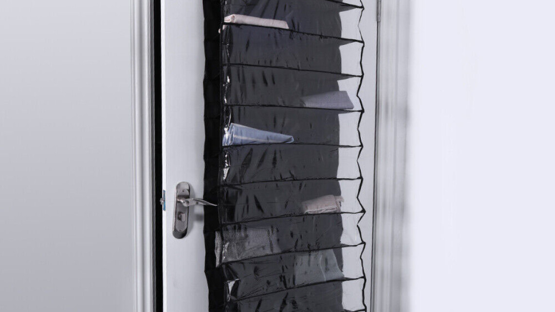 Timeless Tools Ajtóra szerelhető cipőtároló-fekete