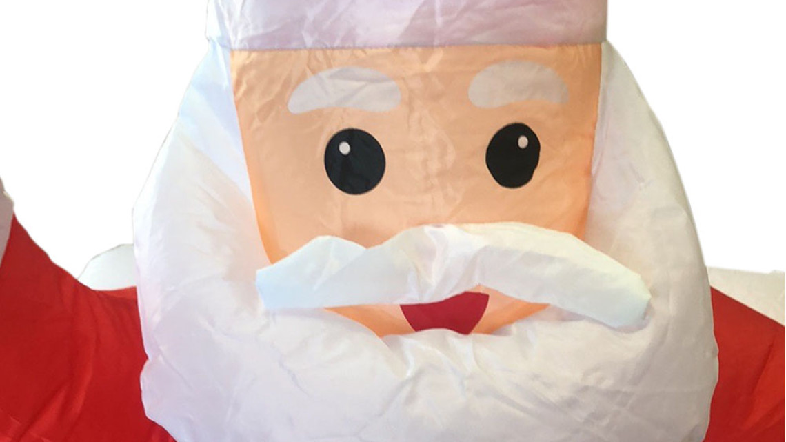 Timeless Tools Felfújható karácsonyi figurák-Mikulás kéményben