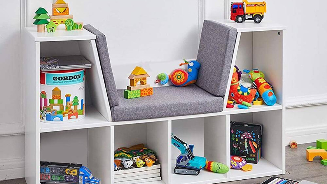 Timeless Tools Tárolópolc ülőhellyel, párnával