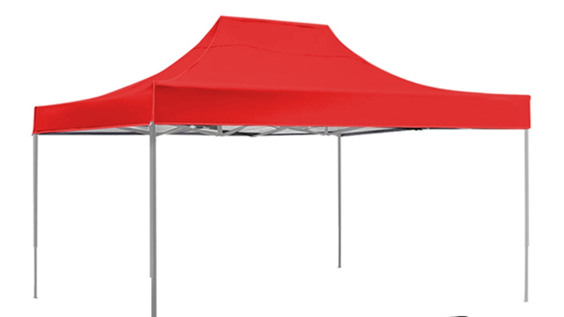 Timeless Tools Összecsukható kerti pavilon több típusban-2,9x4,25 méteres-piros-pavilon+hordtáska