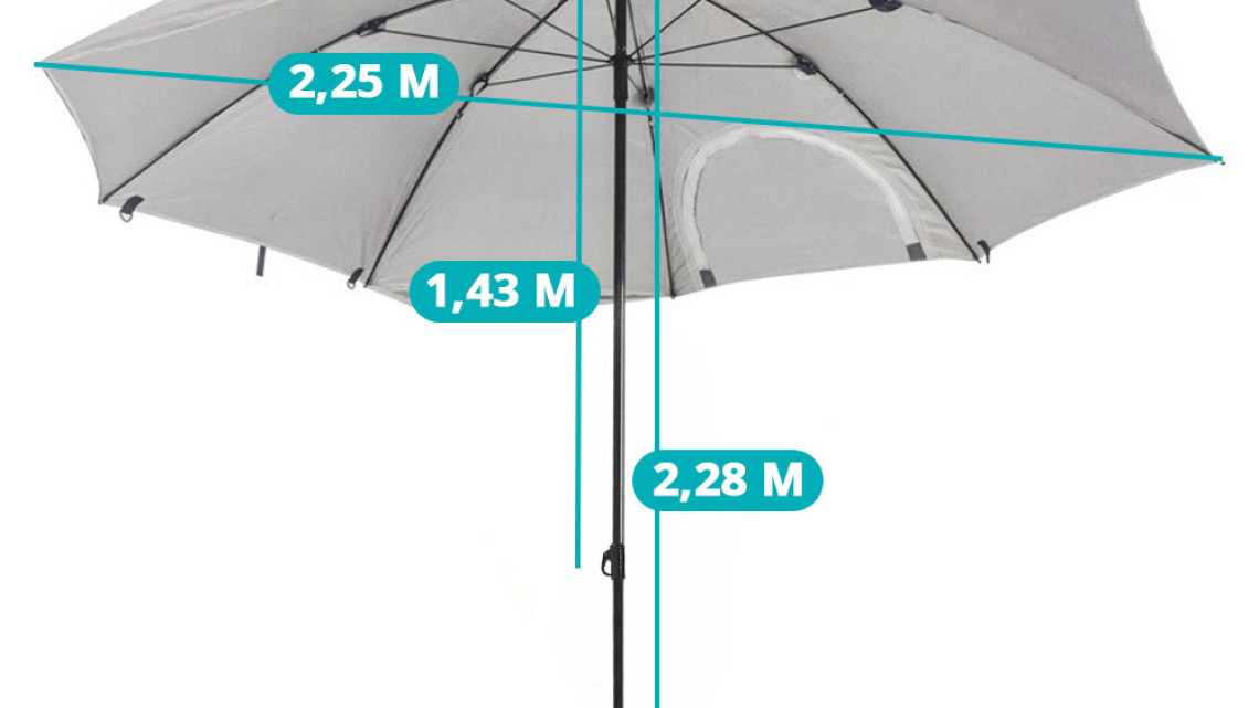 Timeless Tools Strand napernyő 225 cm
