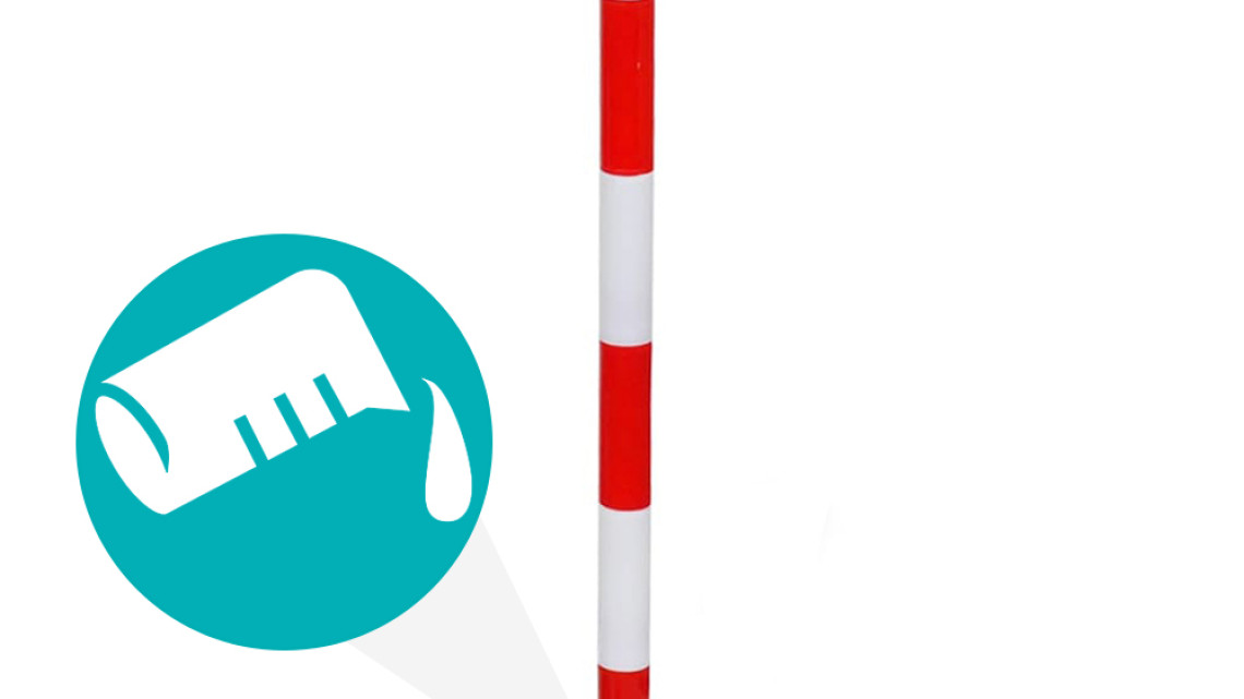 Timeless Tools Közlekedési oszlop lánccal 4 db