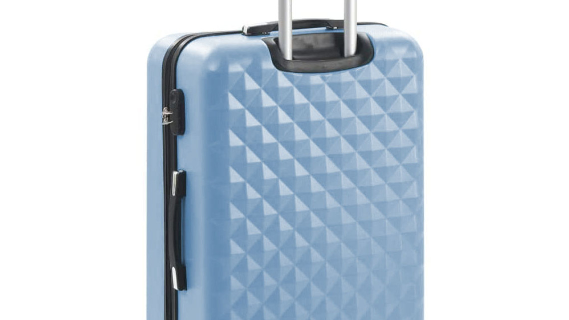 Timeless Tools Utazóbőrönd szett kozmetikai táskával, több színben-acélkék