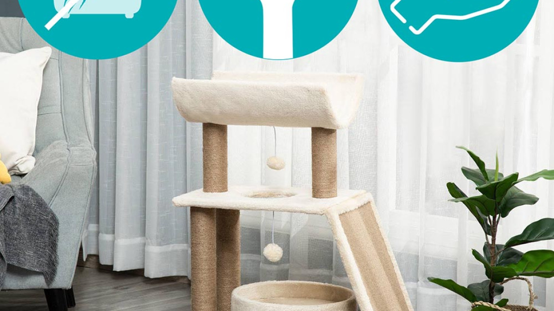 Timeless Tools Macska mászóka, bézs